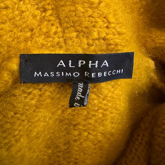 Alpha massimo rebecchi mustard yellow cardigan M - Picture 8 of 9